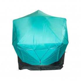 Шатер СЛЕДОПЫТ быстросборный, 5 стен, 2,8х2,9 м, h-2,08 м, S по полу 5,6 кв.м, цвет Waterfall