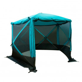 Шатер СЛЕДОПЫТ быстросборный, 5 стен, 3,4х3,25 м, h-2,30 м, S по полу 7,6 кв.м, цвет Waterfall