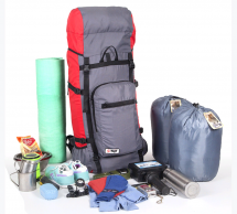 Рюкзак туристический Оптимал 1 черн.вишня, 90 л, ТАЙФ