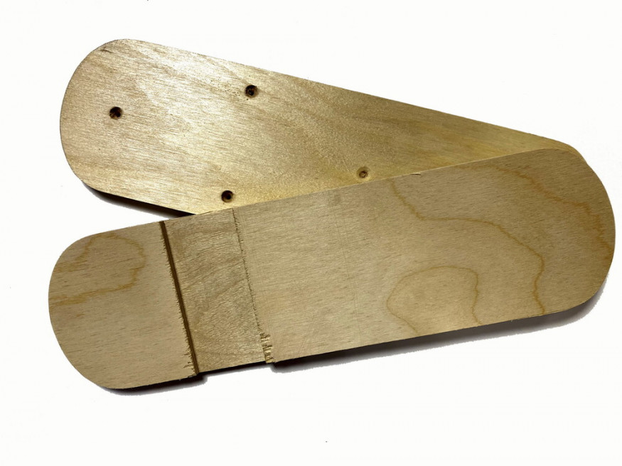 Лыжи Таёжные, полнокамусные, дерево, длина 160 см, ширина 18 см