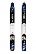 Лыжи Тайга/Охотник, дерево-пластик, длина 175 см, ширина 110 мм, с накладками