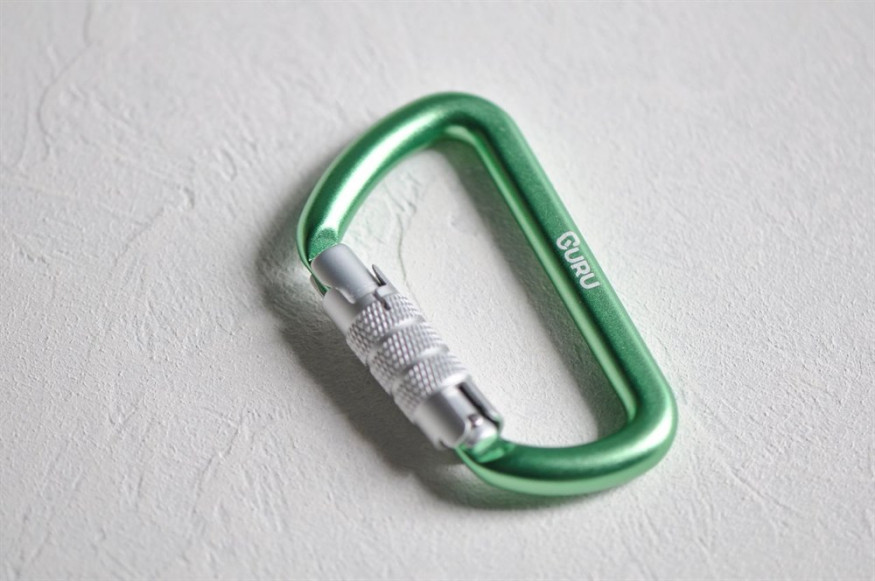 Карабин стальной GURU Typhoon TWL, GURU (вспомогательный, не для страховки)