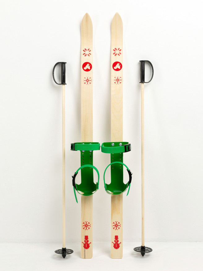 Детский лыжный комплект JUNIOR, 130 см, лыжи+крепления+палки