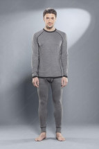 Комплект термобелья мужской Guahoo Outdoor серый меланж